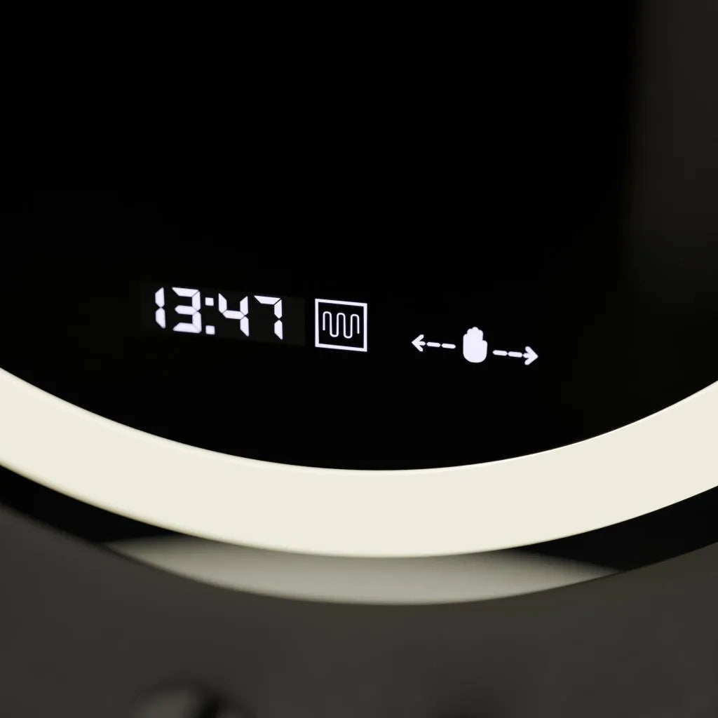 60 см кръгло светодиодно огледало Celeste Motionglow Marcello Dimable Clock Defrition System