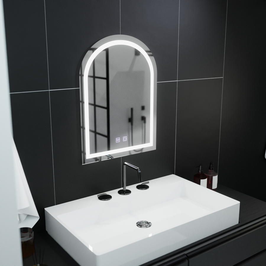 Arcata 60x80cm LED огледало, Arco Touch, система за размразяване, подразбиращ се