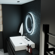 Кръгло LED огледало, 60 см, лира verità touch, система за размразяване, подразбираща се