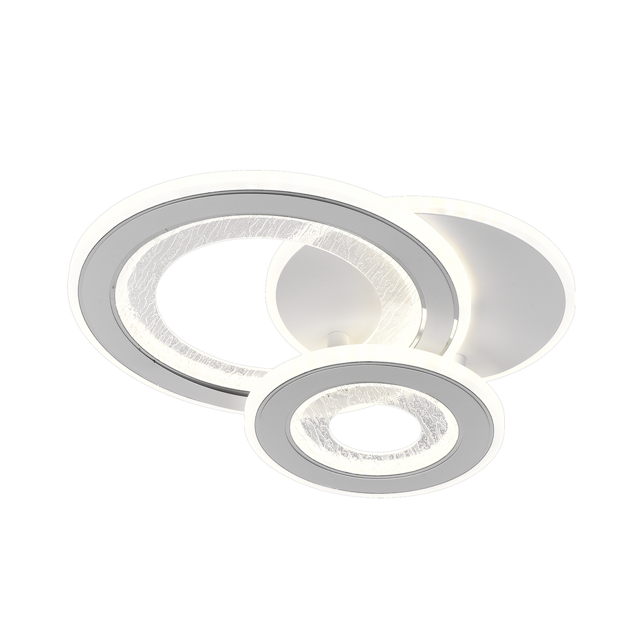 LED LED квадрат 36W, 3 кръга, студена/гореща/неутрална светлина, бяла