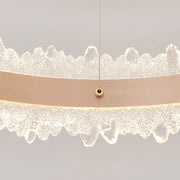 LED полилей, окачен с дистанционно управление Fosco Duo 126W, студена/гореща/неутрална светлина, нестабилна, регулируема височина, злато