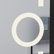 Правоъгълно светодиодно огледало, 60x80см, Eclat Motionglow Marcello, Clock & Thermometer, система за размразяване, козметичен луп