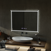 Правоъгълно светодиодно огледало, 60x80см, villaytouch marcello, демонтилна система, подразбираща се