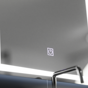 Правоъгълно светодиодно огледало, 60x80см, рамкова основно докосване