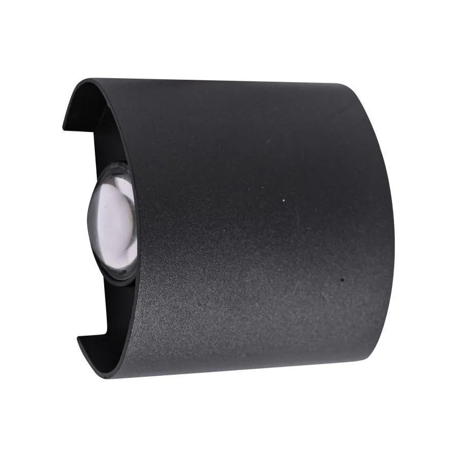 Fantasis Прилагайте външен и интериорен светодиод, 2 източника x 1W, IP65, Metallic, Black, 3000K