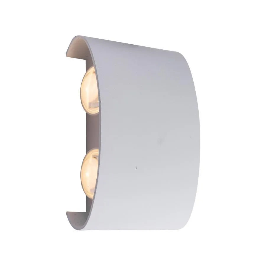 Fantasis Прилагайте външен и интериорен светодиод, 4 източника x 1W, IP65, метални, бели, 3000k