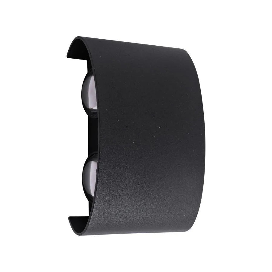 Fantasis Прилагайте външен и интериорен светодиод, 4 източника x 1W, IP65, Metallic, Black, 3000K