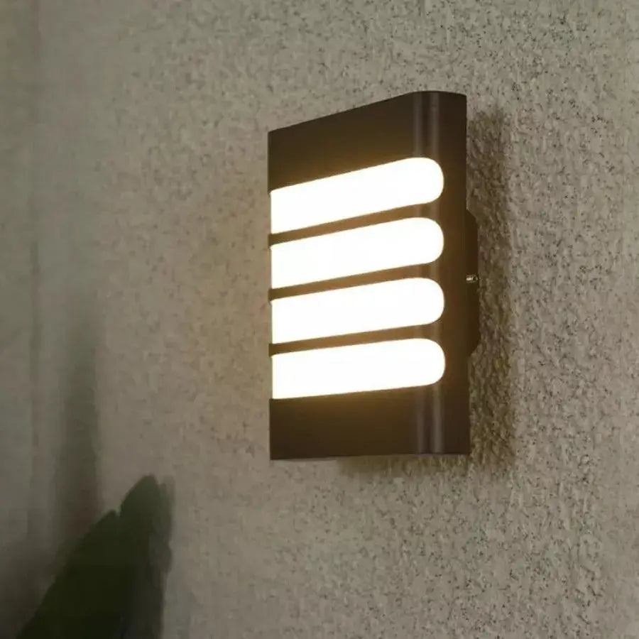 Външна стенна лампа Raisa, 18W, 6000K, черна