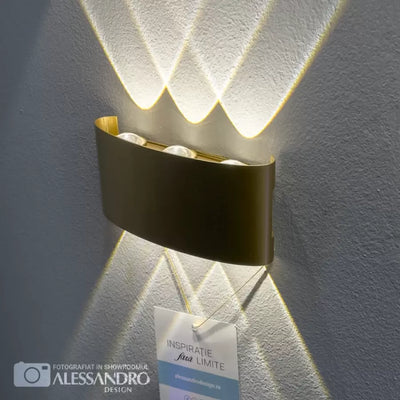 Fantasis Прилагайте външен и интериорен светодиод, 6 източника x 1W, IP65, метал, злато, 3000k