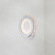 Нанесете LED Borandis 20W, бяло с хром, акрил и кристал, студена/гореща/неутрална светлина