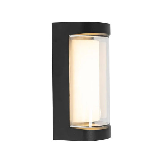 Нанесете хан, 12W, метал, черен външен светодиод