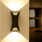 Нанесете екстериор LED HEBA, 10W IP65, метал, черно