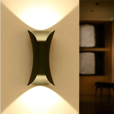 Нанесете екстериор LED HEBA, 10W IP65, метал, черно