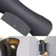 Нанесете екстериор LED HEBA, 10W IP65, метал, черно