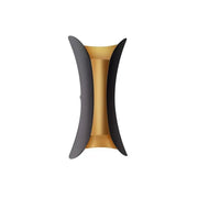 Нанесете външен LED Pauline, 10W, метал, черно и злато