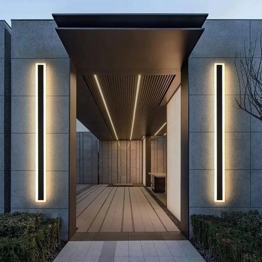 Нанесете мак външен светодиод, дължина 80 см, 31W, IP65, метал, линеен, черен