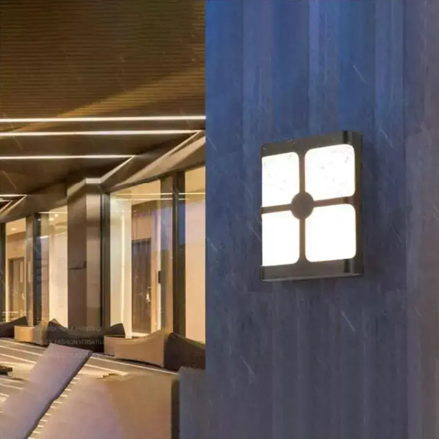 Външна стенна LED лампа Timeea, 18W, черна, 6000K