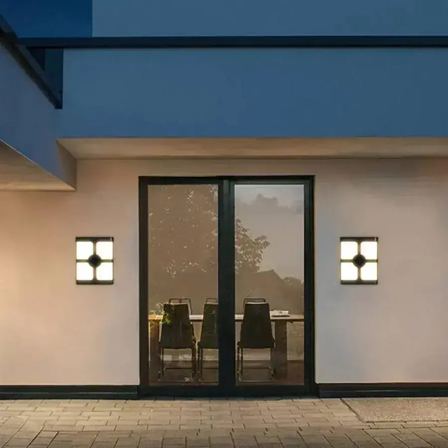 Външна стенна LED лампа Timeea, 18W, черна, 6000K