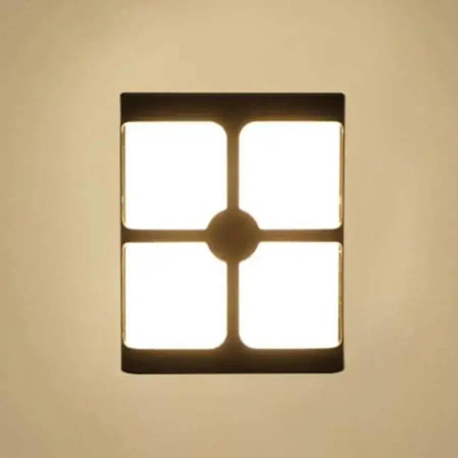 Външна стенна LED лампа Timeea, 18W, черна, 6000K