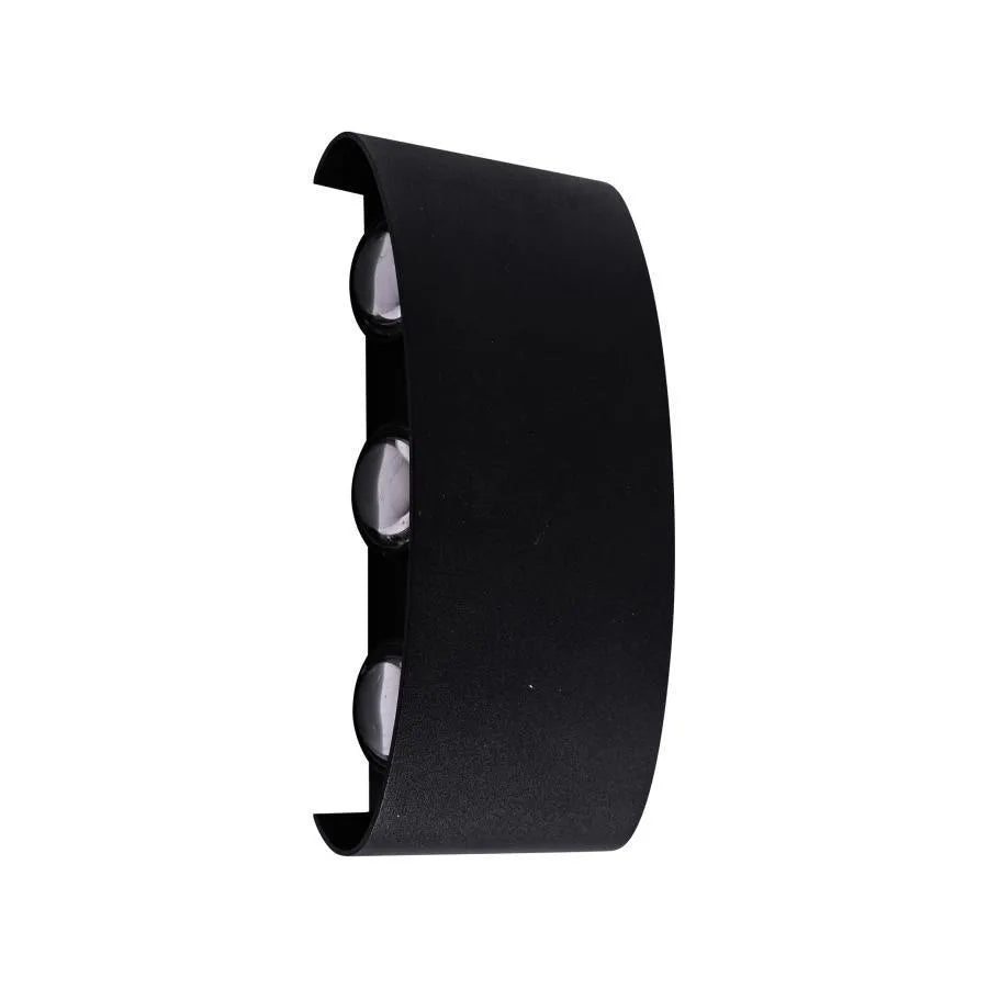 Fantasis Прилагайте външен и интериорен светодиод, 6 източника x 1W, IP65, Metallic, Black, 3000K