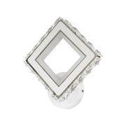 Нанесете Terrano LED с кристали, квадрат, 24W, студена/гореща/неутрална светлина, бяла и неръждаема