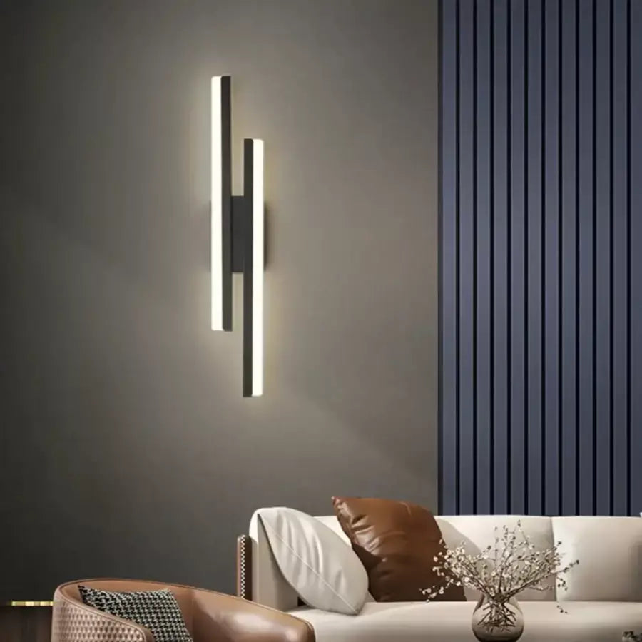 Прилагайте LED Lyra, 18W, акрил, черно и бяло