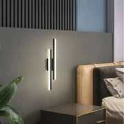 Прилагайте LED Lyra, 18W, акрил, черно и бяло