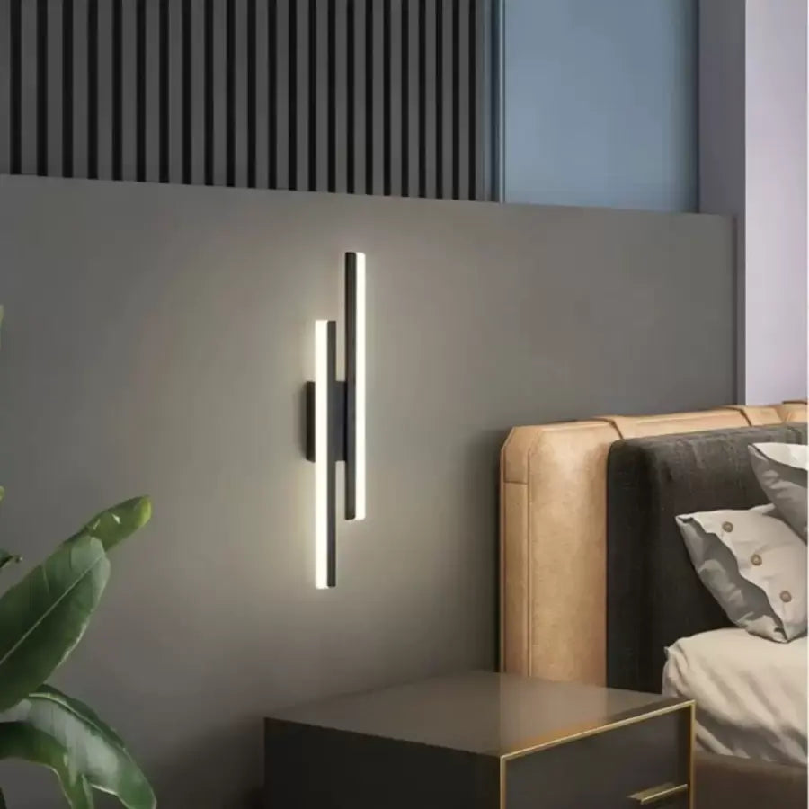 Прилагайте LED Lyra, 18W, акрил, черно и бяло