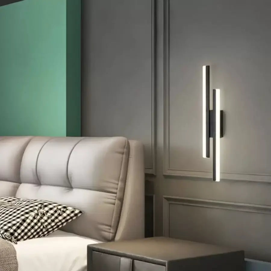 Прилагайте LED Lyra, 18W, акрил, черно и бяло