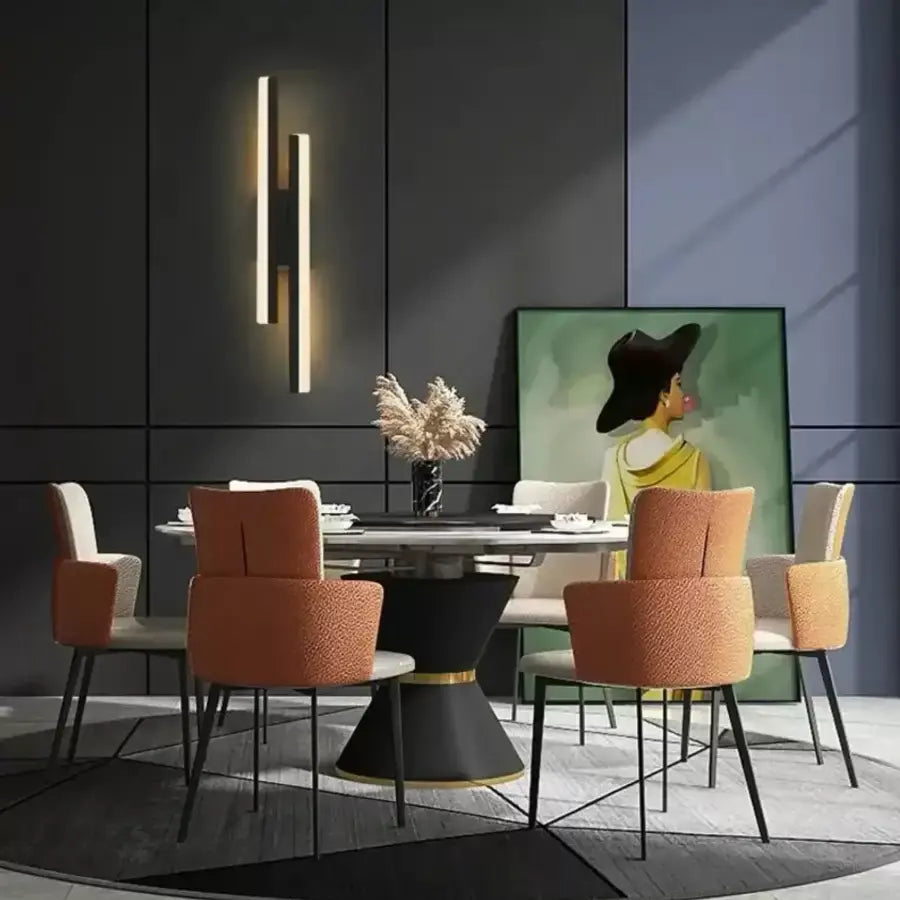 Прилагайте LED Lyra, 18W, акрил, черно и бяло