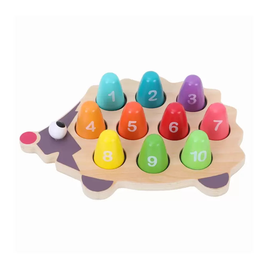 Играйте таралеж с асоциация с цифри