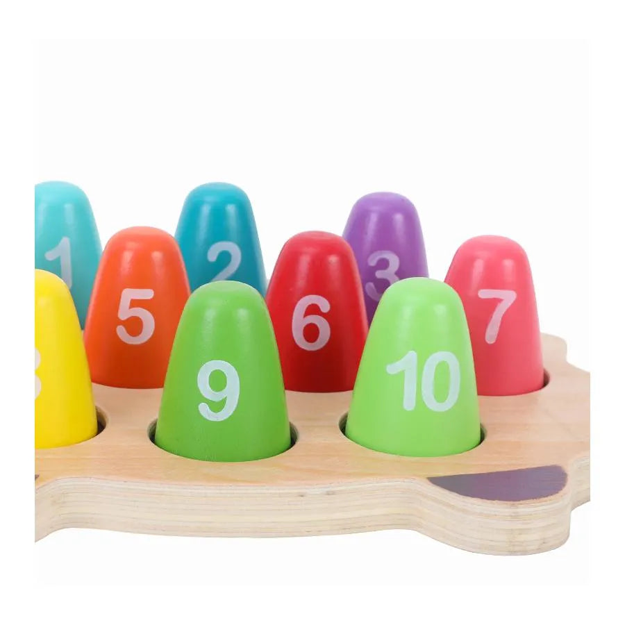 Играйте таралеж с асоциация с цифри