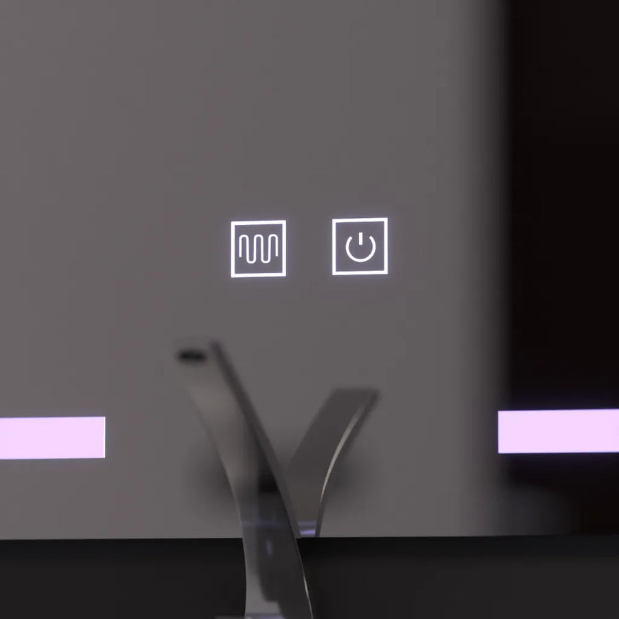 Огледално светодиодно правоъгълно 60x80cm, сензорна жилетка, система за обезобразяване, нестабилна