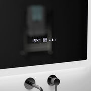 Правоъгълно светодиодно огледало, 60x80см, сензор за marcello marcello, система за обезобразяване, часовник и термометър, дайм