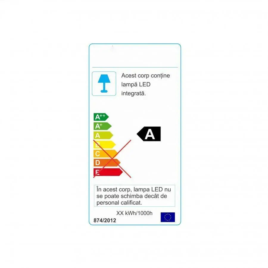 Твърда LED лента, 8W, 220V, 60 cm, IP.20, 6500K, 2835