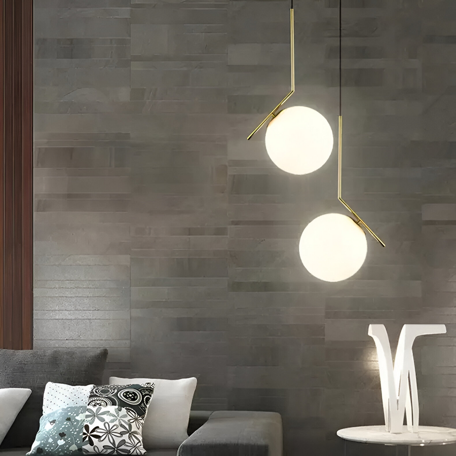 Полилей LOFT Haven, 1x E27, бяло злато, метал, регулируема височина, модерен