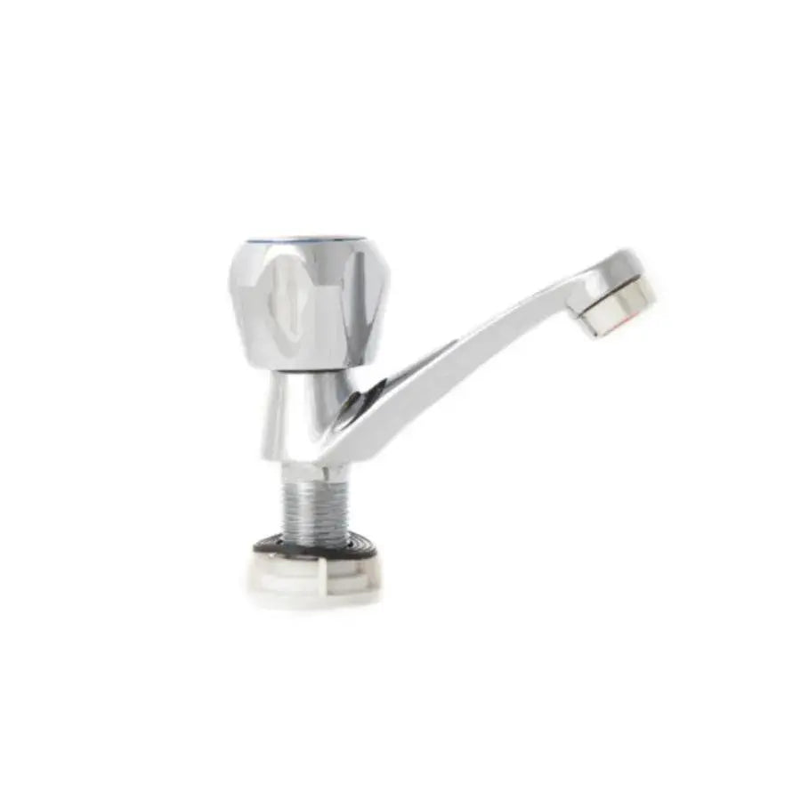 Смесител за баня с монтаж на мивка, студена вода, единична дръжка, лъскав хром