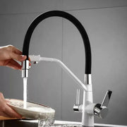 Кухненска батерия, санитарен месинг, бял, OD/2072