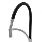 Кухненска батерия, санитарен месинг, хром черно, WZX/2019