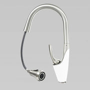 Кухненска батерия с извлечен душ, санитарен месинг, хром, W054