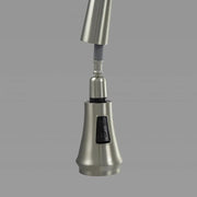 Кухненска батерия с извлечен душ, санитарен месинг, хром, W054