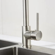 Кухненска батерия с извлечен душ, неръждаема стомана и месинг, yd/101