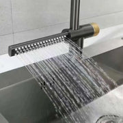 Кухненска батерия с черен душ от неръждаема стомана с водопад YB1500H
