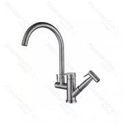 Кухня за батерии с извличащ се душ, неръждаема стомана 304, сатен, CF034