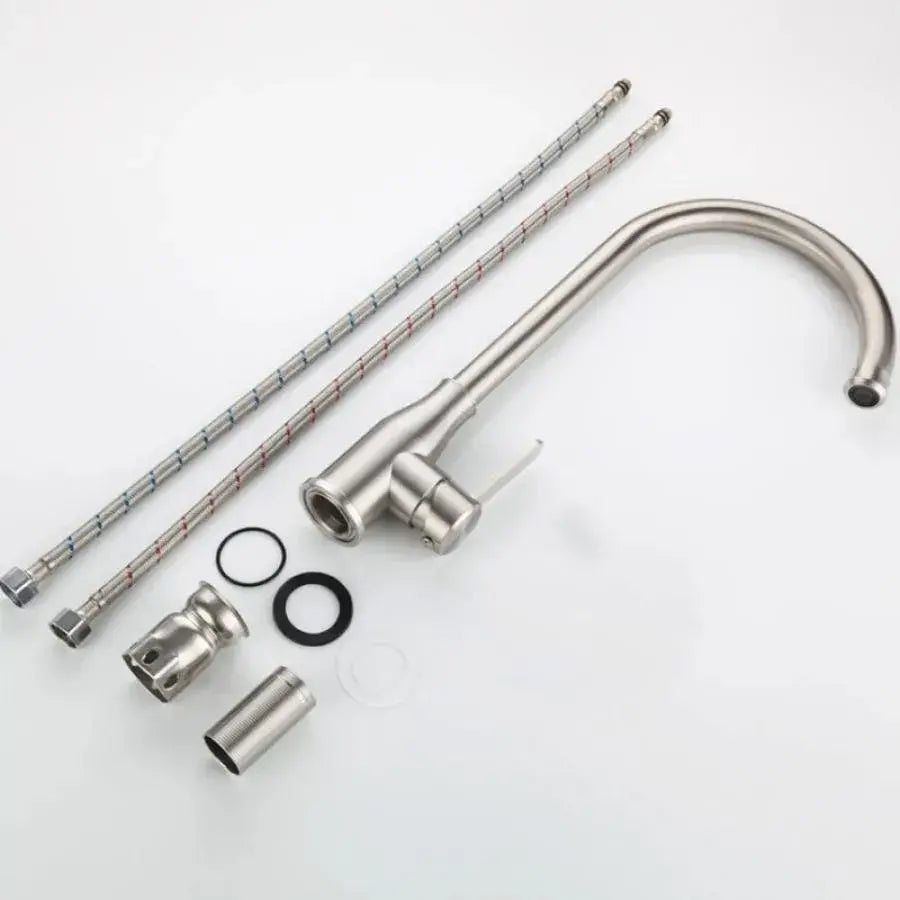 Кухненска батерия, неръждаема стомана 304, сатен, CF010