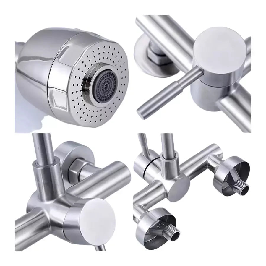 Кухненска батерия, неръждаема стомана 304, сатен, CF014