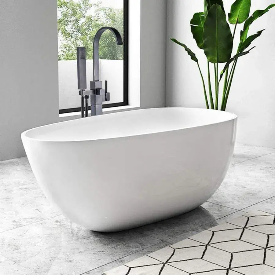 Подова батерия с квадратна рамка, санитарен месинг, черно, CF2036