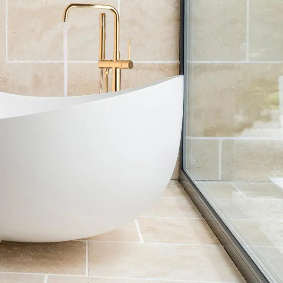 Подът на батерията с пара и маркуч, санитарен, златен, CF2041