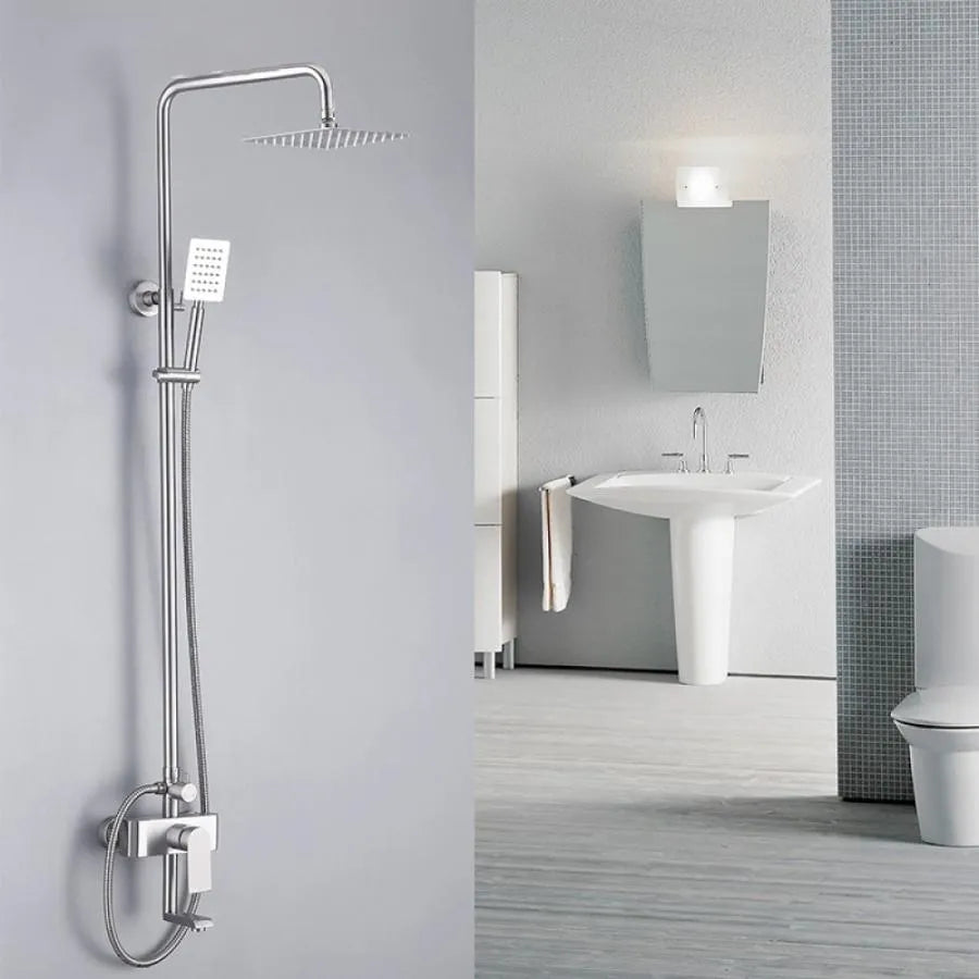 Душ батерия, санитарен месинг, хромиран