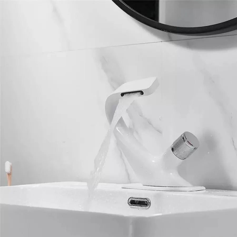 Washbasin батерия, санитарен месинг, бял, OD/2058